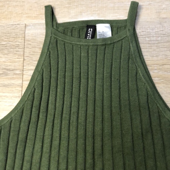 NWOT H&M Short Rib-knit Tank Tank Top - Picture 4 of 7